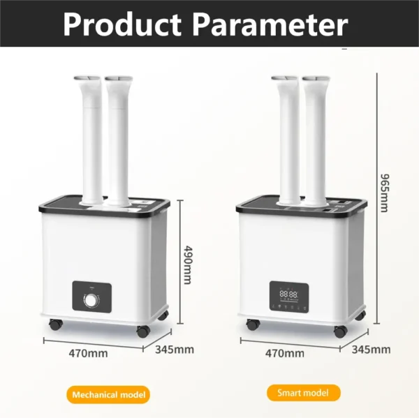 LIANXIANG –10 Heads 30L Large  Ultrasonic Humidifier For Commercial Industrial Air Purifier Humidifier Industrial Humidifier