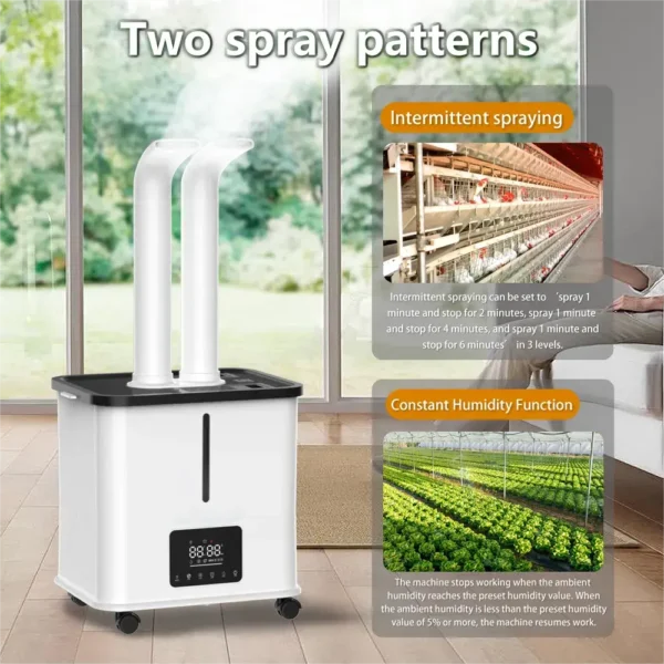 LIANXIANG –10 Heads 30L Large  Ultrasonic Humidifier For Commercial Industrial Air Purifier Humidifier Industrial Humidifier